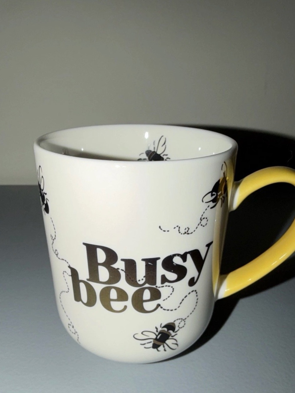 Cath Kidston Busy Bee Yellow-Handle Fine China/Porcelain Mug